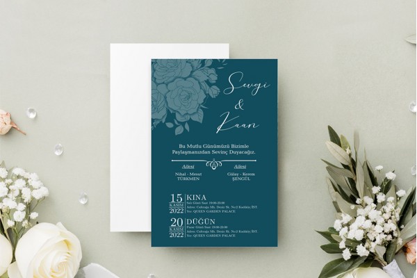 Kızaklı KZ0003 Butik Tasarım Davetiye