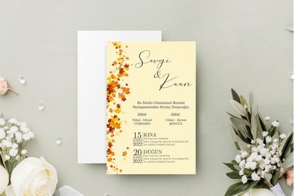 Kızaklı KZ0005 Butik Tasarım Davetiye