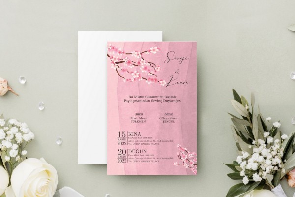 Kızaklı KZ0026 Butik Tasarım Davetiye