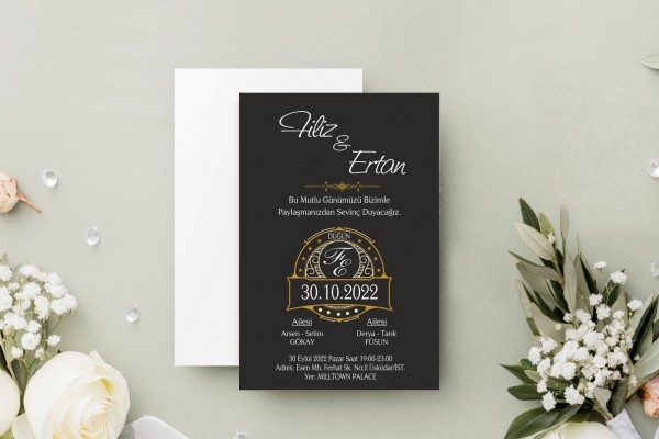 Kızaklı KZ0052 Butik Tasarım Davetiye