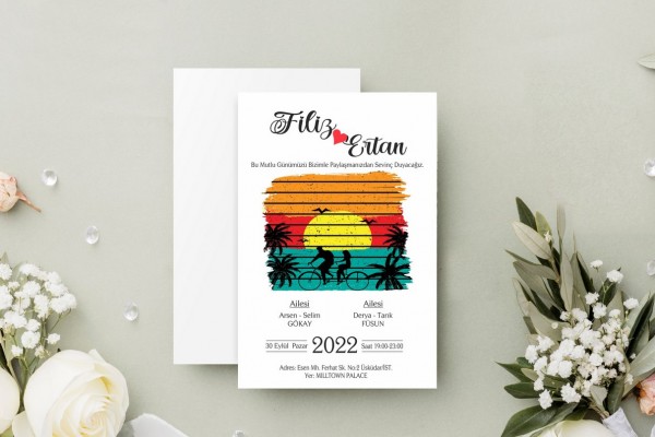 Kızaklı KZ0075 Butik Tasarım Davetiye