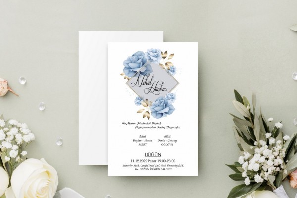 Kızaklı KZ0095 Butik Tasarım Davetiye