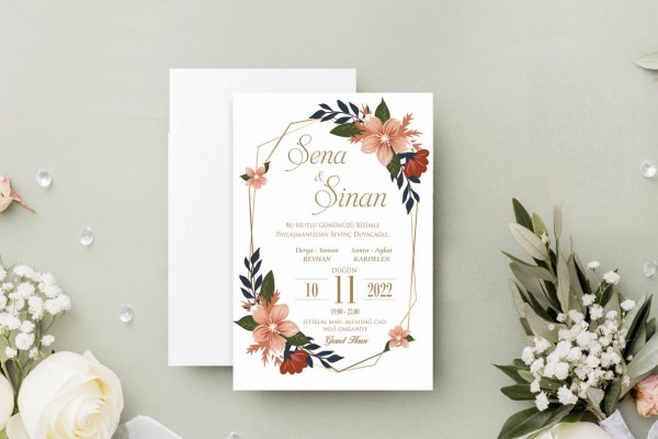 Kızaklı KZ0116 Butik Tasarım Davetiye